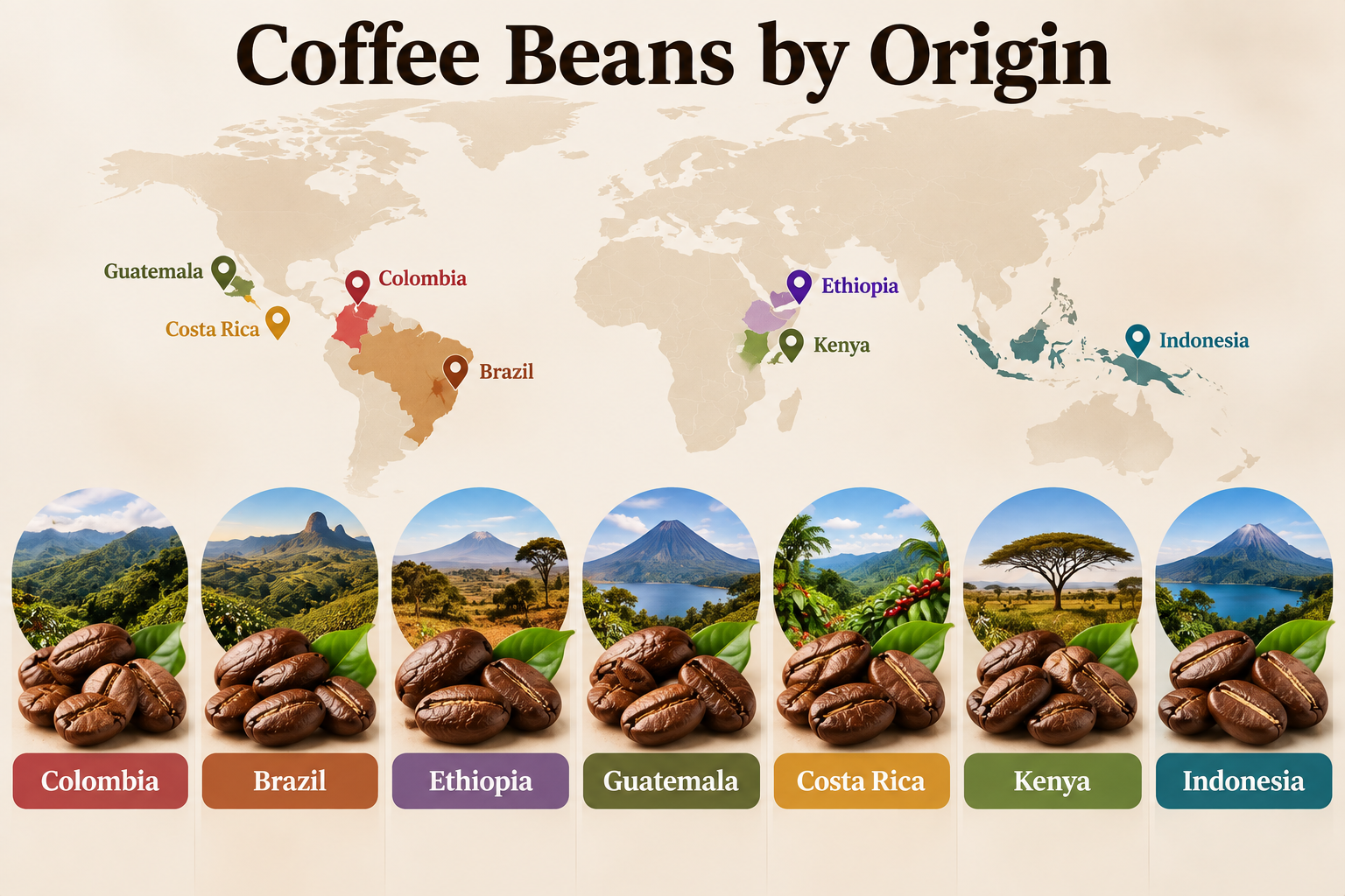 Coffee Beans by Origin
